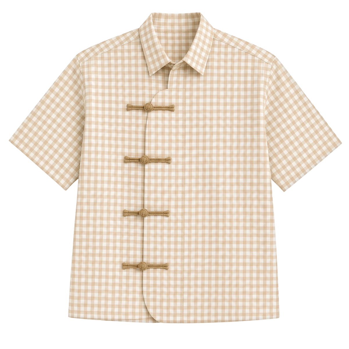 OFF SUPPLY HARMONY BEIGE CHECKS SHIRT