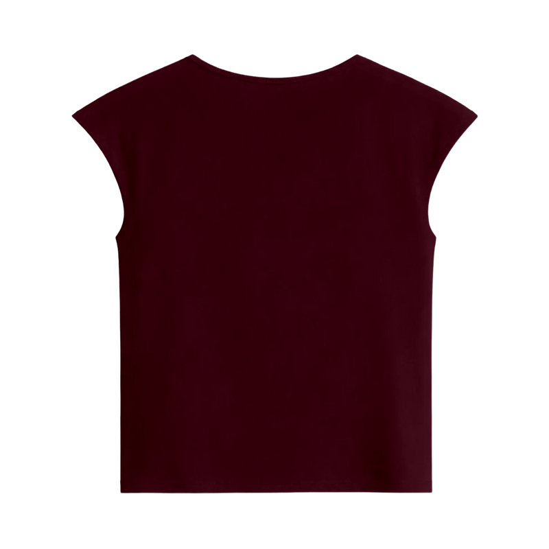 Off Supply Brisk Cherry Red Crop Top