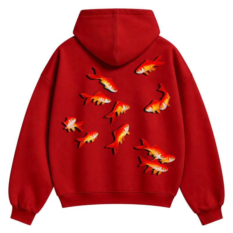 Off Supply Crimson Waters Red Hoodie