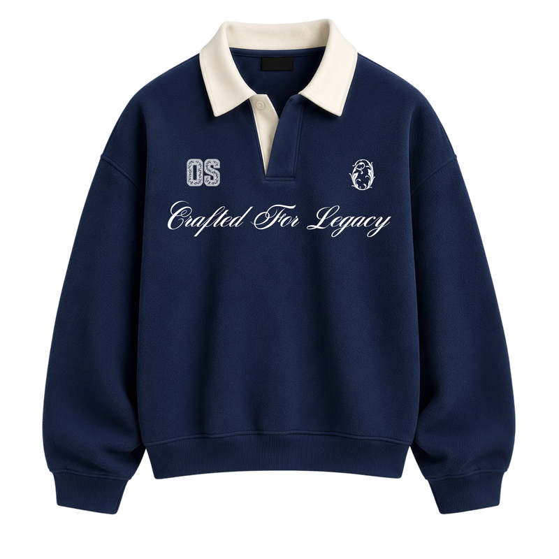 Off Supply Legacy Navy Polo Sweatshirt