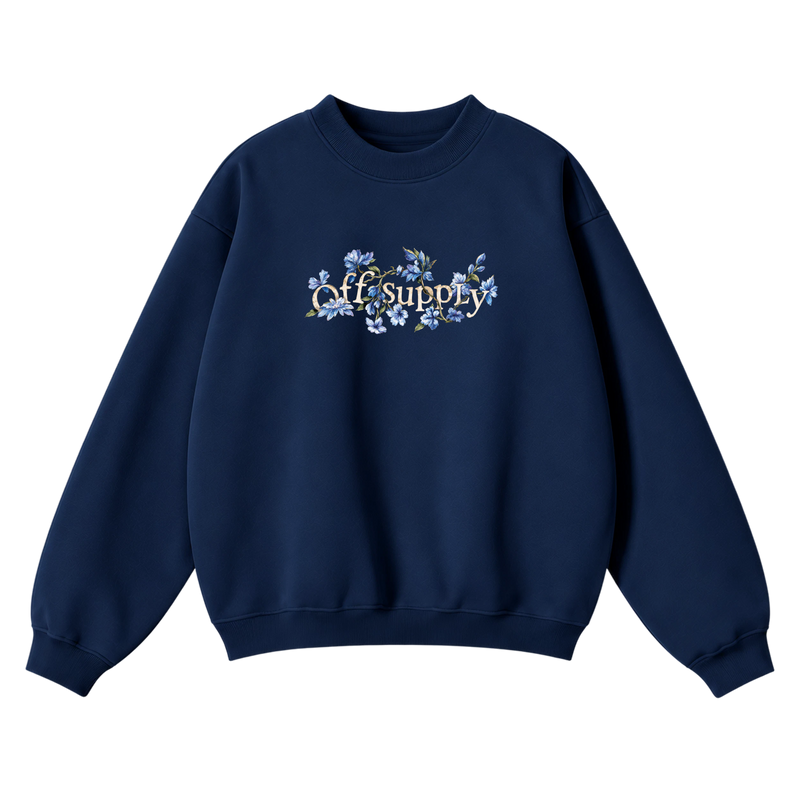 Off Supply Little Paradise Navy Sweatshirt