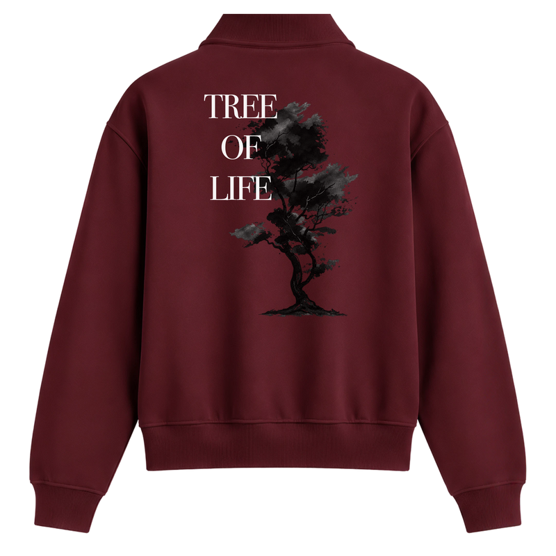 Off Supply Wild Roots Quarter Zip Sweatshirt
