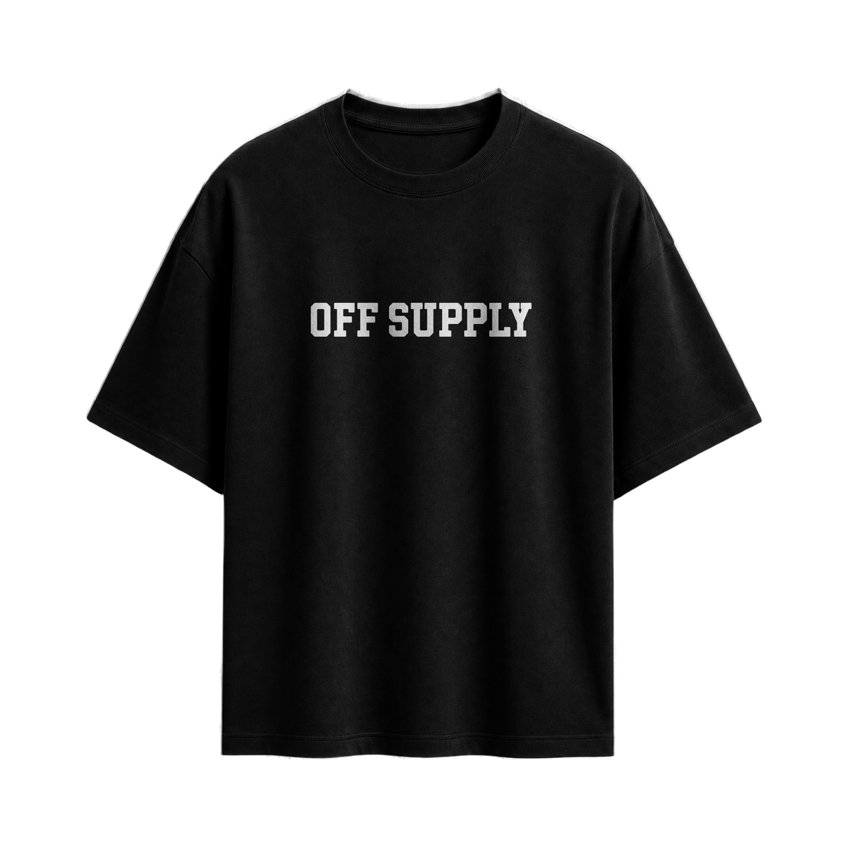 Off supply OS black T-shirt