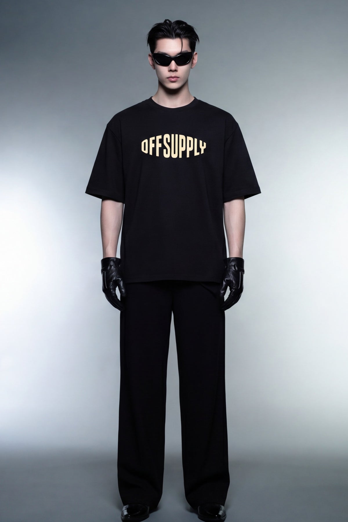 basic-brown-bowling-shirt model front